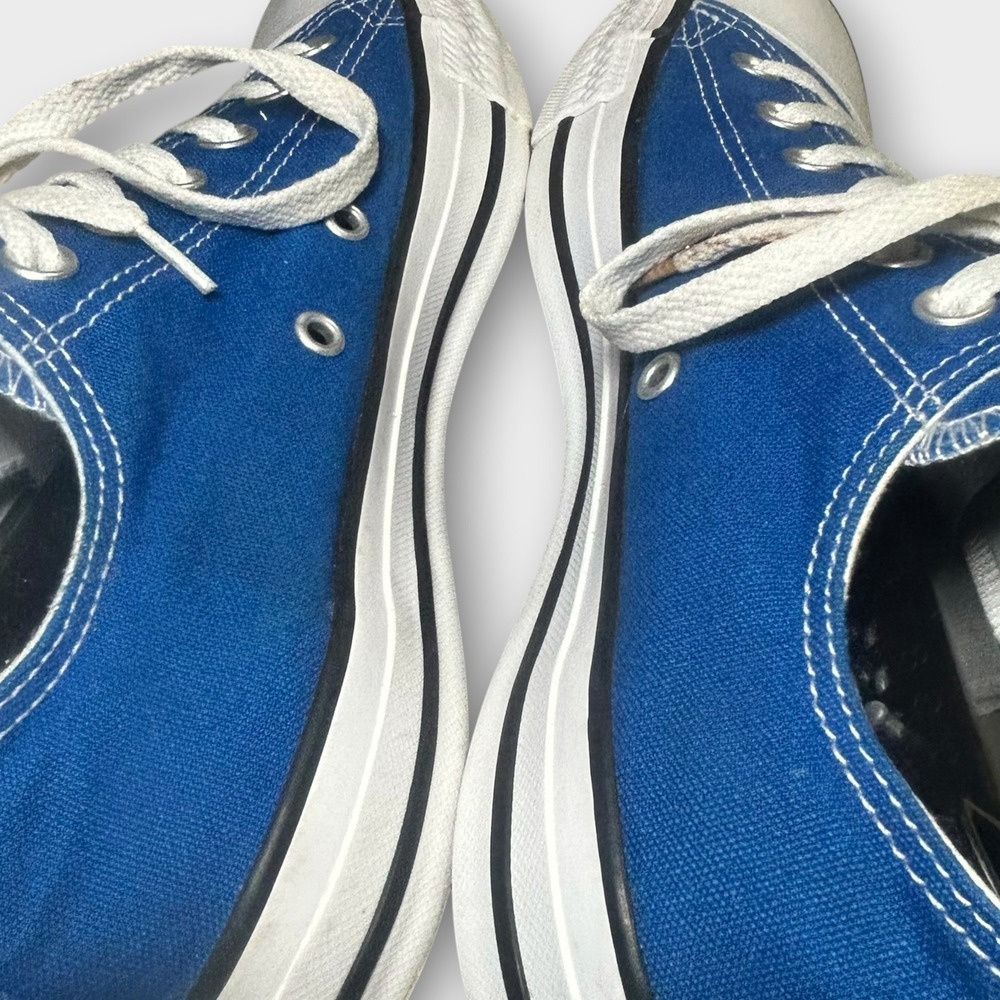 Converse Chuck Taylor All Star Low Blue Canvas Sneakers 135514F Mens 7 Wmns 9 - Picture 5 of 7